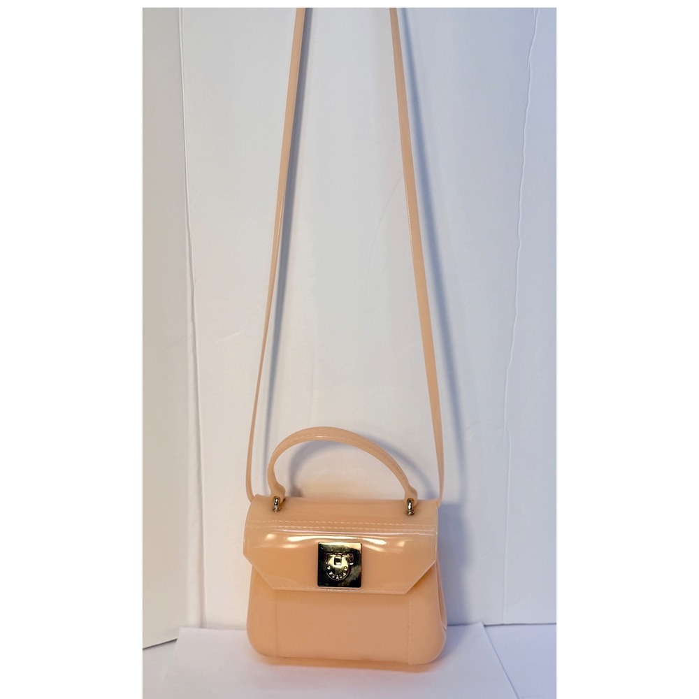 Furla vintage peach jelly mini crossbody bag GUC